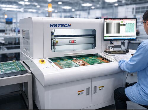 Blog perusahaan terbaru tentang Mesin Router PCB Presisi Tinggi: Meningkatkan Efisiensi Depaneling PCB di Lini Produksi SMT Modern