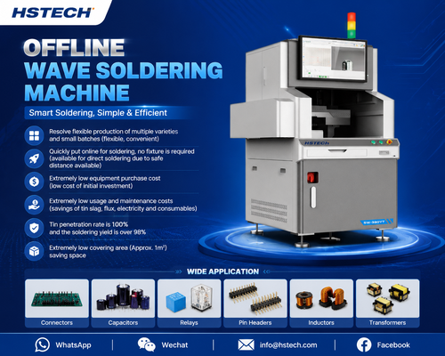 Blog perusahaan terbaru tentang HSTECH Offline Selective Wave Soldering Machine | Efficient PCB Soldering Solution