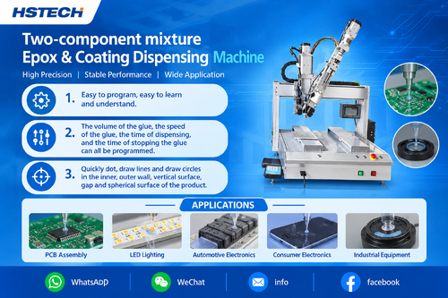 Blog perusahaan terbaru tentang HS‑D5331 Table‑Top Dual‑Platform Dispenser — Reliable Automated 2‑Part Epoxy Dispensing for Electronics