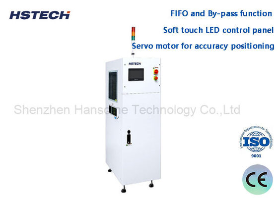 Harga yang bagus Pembuat untuk penyesuaian lebar Mesin penyangga PCB dengan tampilan LED tiga warna dengan fungsi FIFO dan by-pass on line