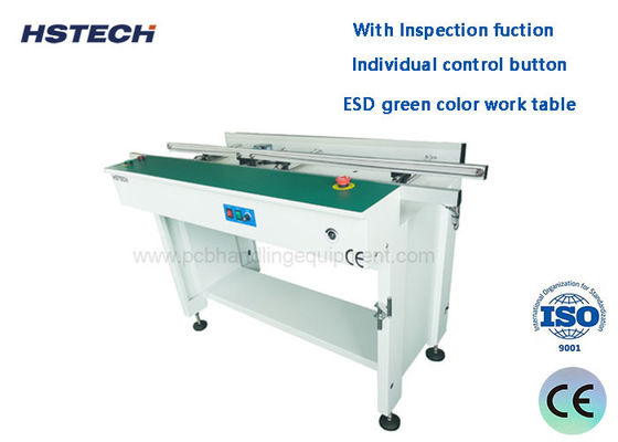 Harga yang bagus Sick Sensor 1500mm Panjang ESD Belt PCB Linking Conveyor Dengan Fungsi Inspeksi Tombol Kontrol Individu on line