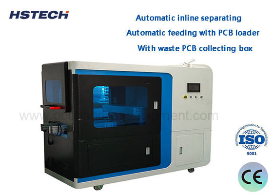 Harga yang bagus Pemisahan Inline Otomatis Pemanfaatan Otomatis Dengan Pemuat PCB Pemisahan PCB V-Cut Inline on line