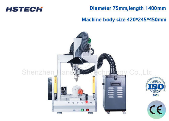Harga yang bagus Robot Soldering Desktop Otomatis dengan Smog Cleaner untuk Pembersihan Udara on line