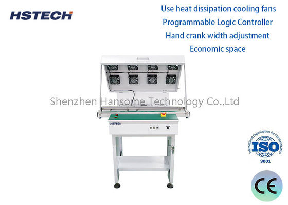 Harga yang bagus ESD Flat Belt LED Button Control PCB Handling Conveyor dengan SMEMA on line