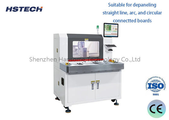 Harga yang bagus Double Platform PCB Depaneling Router Machine dengan ± 0.01mm Pengulangan Akurasi dan 300 * 350mm Platform Kerja on line