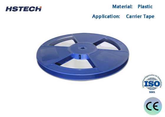 Harga yang bagus 13 Inch Anti Static SMD Bagian Majelis Plastik Reels Warna Biru Untuk Carrier Tape Plastik Reel on line