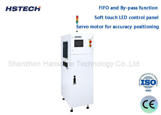 Harga yang bagus Pembuat untuk penyesuaian lebar Mesin penyangga PCB dengan tampilan LED tiga warna dengan fungsi FIFO dan by-pass on line