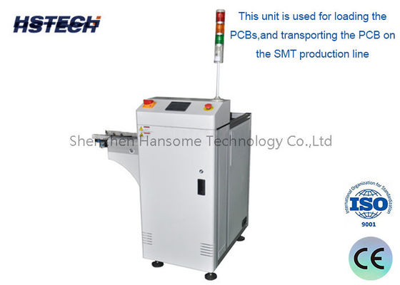 Harga yang bagus Kompak SMEMA Sinyal Max 530 * 460mm 90 derajat Mesin PCB Unloader on line