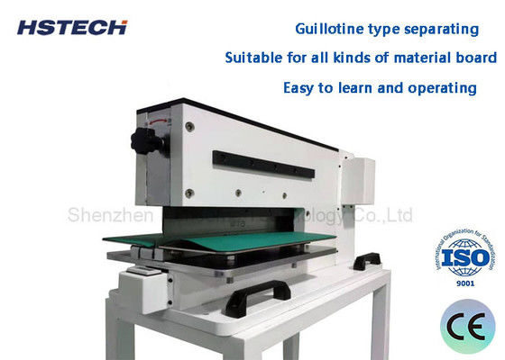 Harga yang bagus Kondisi Baru Peralatan Penghapusan Panel PCB Kekuatan Tegangan Rendah V Cut Linear Blade Pneumatic PCB Separating Machine HS-310 on line
