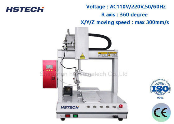 Harga yang bagus AC 220V/110V Robot Automatic Soldering Pendet Pengajaran 220V Poros Rotasi 50/60Hz HS-S331R on line