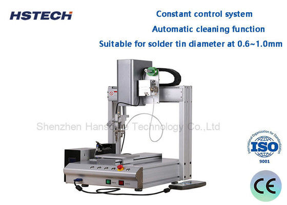 Harga yang bagus Mesin Soldering Robot PCB Single Bed 0.8mm Solder Tip Manual Programming HS-S331R on line