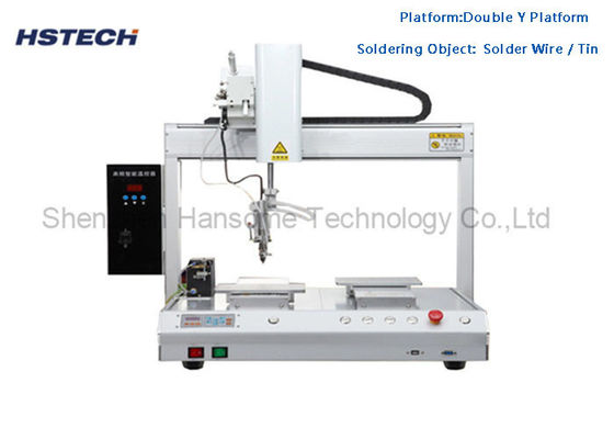 Harga yang bagus 4 Axis Robot Soldering Machine Solder Wire Feeding Peralatan Soldering Otomatis HS-S5331 on line