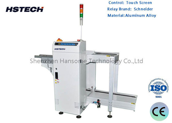 Harga yang bagus Double Track PCB Unloader dengan 6 Magasin Loading Capacity dan Sistem Kontrol PLC untuk Produksi SMT on line