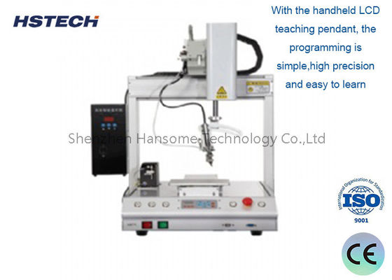 Harga yang bagus Robot Solder Otomatis 4-Axis dengan Rentang Kerja 300*300mm dan Penggerak Motor Stepper untuk Penyolderan Presisi on line