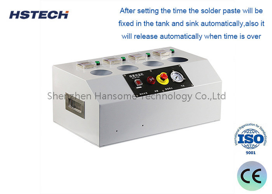 Harga yang bagus 4 Tangki LED Display Time Controller Mesin Pencairan Paste Solder Otomatis Dengan FIFO Fungsi on line