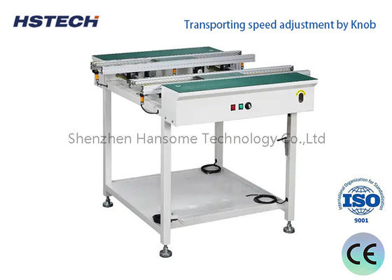 Harga yang bagus Aluminium Alloy LED Button Control SMT Conveyor Peralatan Penanganan PCB Panjang Tersedia on line