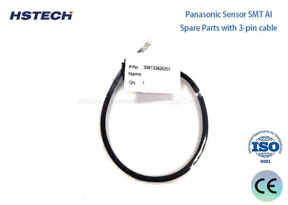 Harga yang bagus Panasonic AI Machine Part 304133426301 Sensor dengan kabel 3 pin untuk bagian mesin SMT on line