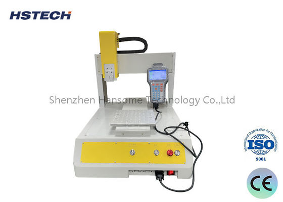 Harga yang bagus Mesin Dispensing Lem Otomatis Dengan Kontrol PLC Sistem Dispensing Perekat Desktop Presisi Tinggi on line