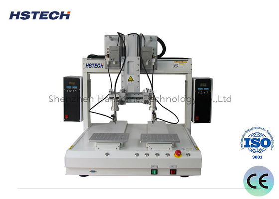 Harga yang bagus Kompak Dual Platform Automatic Soldering Robot dengan Stepper Motor Timing Belt on line