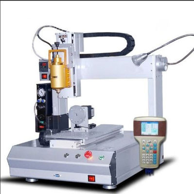 Harga yang bagus 400mm*300mm*2 Working Range Glue Dispenser Didorong oleh Z Axis Screw Technology on line