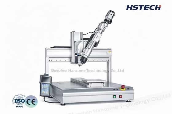 Harga yang bagus Dispenser Lem Otomatis Desktop Presisi Tinggi dengan Sistem Visi dan Kecepatan 300mm/detik untuk Manufaktur Elektronik on line
