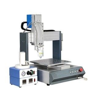 Harga yang bagus Desktop 3 Axis PUR Glue Dispensing Machine dengan 300mm/s Kecepatan dan 0.02mm Mengulangi Keakuratan on line