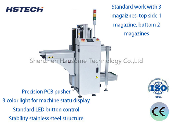 Harga yang bagus 3 Warna Cahaya 250mm 330mm PCB Loader Majalah Loader Sekitar 6 Detik Untuk SMT Line Produksi on line