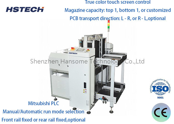 Harga yang bagus Peralatan Penanganan PCB Dual Rail Light Display Board NG OK Unloader on line
