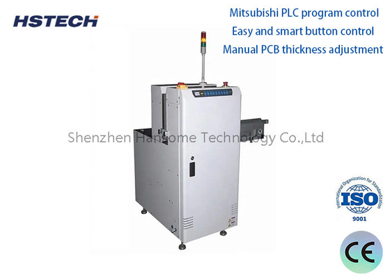 Harga yang bagus AC220V Mitsubishi PLC SMEMA Signal Light PCB Bare Board Loader dengan penyesuaian ketebalan PCB secara manual on line