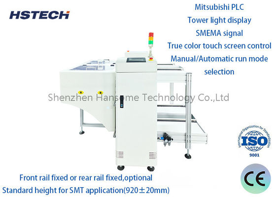 Professional Dual Rail Design PCB Unloader dengan Tower Light Display dan Panasonic PLC untuk Produksi SMT