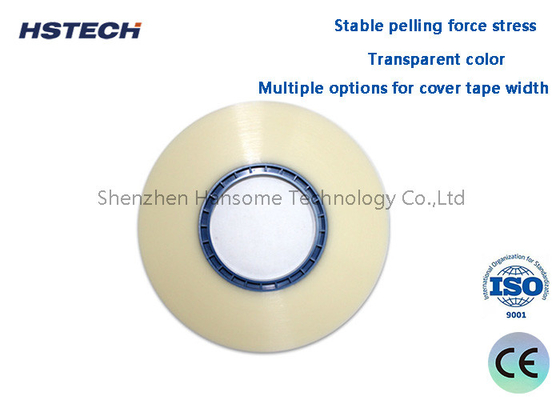 Harga yang bagus Stabil Pelling Force Stress Transparan Warna Berbagai Pilihan Untuk Cover Tape Lebar Hot Sealing Cover Tape on line