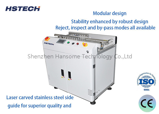 Harga yang bagus Stainless Steel Side Guide PCB Reject Conveyor Dengan SMEMA Kompatibel Laser Ukiran on line