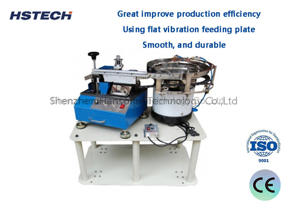 Harga yang bagus Besar Meningkatkan Efisiensi Produksi datar getaran Piring Makan Otomatis longgar Kondensator Lead Forming Machine on line