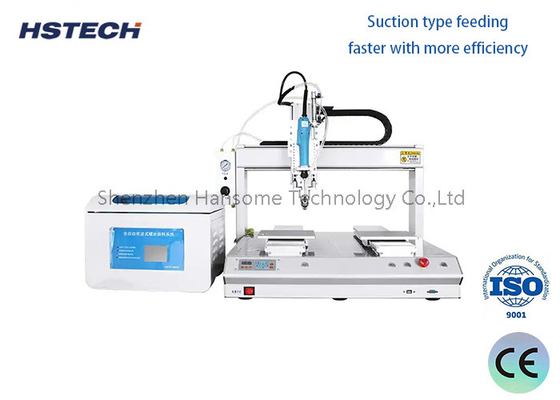 Harga yang bagus Mesin Pemasangan Sekrup Otomatis Pengumpan Sekrup Ganda 6 Axis Suction Type 0.02mm Keakuratan on line