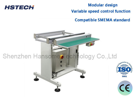 Harga yang bagus Fungsi Kontrol Kecepatan Variabel Kerangka tabung persegi besi Desain modular PCB Linking Conveyor on line