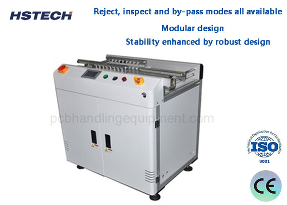 Harga yang bagus Desain Ergonomis Arm Rest Desain Modular Pilih Kontrol Kecepatan Variabel PCB Reject Conveyor on line
