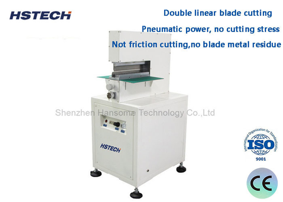 Harga yang bagus Pneumatic Driven Blade Metal Low Cutting Force Stress V Cut PCB Depanelizer on line