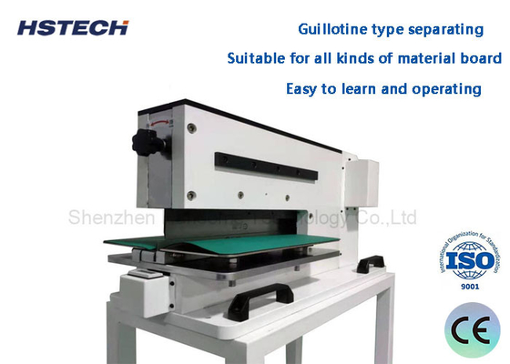 Harga yang bagus Kondisi Baru Peralatan Depaneling PCB Kuat Tegangan Rendah V Cut Linear Blade Pneumatic PCB Mesin Pemisah on line