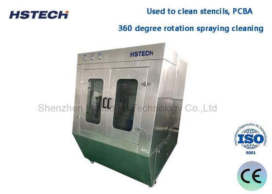 Harga yang bagus 28KW PCB Ultrasonik Stencil Cleaner Air Panas Pengeringan Stepper Motor Control Air-Based Stencil Cleaner on line