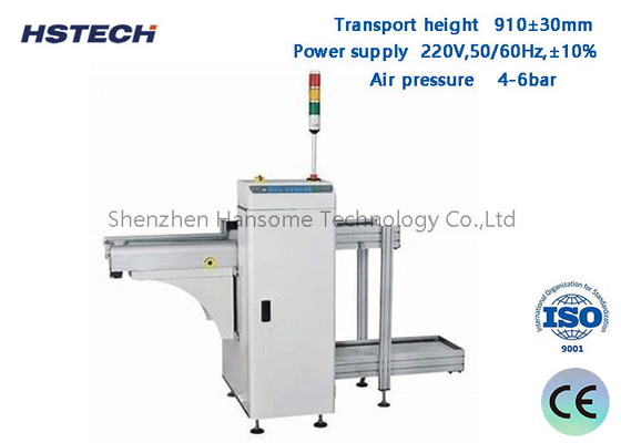 Harga yang bagus SMEMA Sinyal Max 530*460mm 90 derajat Kompak PCB Unloader Peralatan on line
