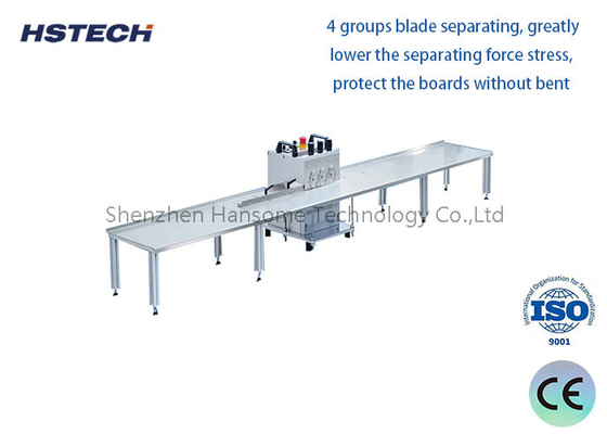 Harga yang bagus 300mm/s Kecepatan Pemisahan Blade Miving PCB Separator dengan Panjang 400mm on line
