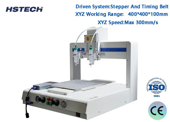 Harga yang bagus Kecepatan Tinggi Stepper Dan Timer Sabuk Mesin Dispensing Lem 4 Axis Dengan Operasi Layar LCD on line
