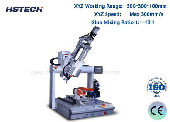 Harga yang bagus 4 Axis AB Mesin Dispensing Lem Motor Langkah + Timing Belt Max 300mm/s on line