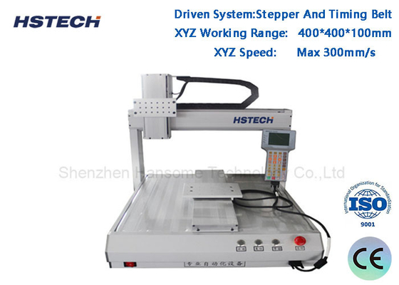 Harga yang bagus Epoxy Glue Dispensing Machine Teach Pendant Step Motor Dengan Perangkat Vakum 4Axis Glue Dispensing Machine on line
