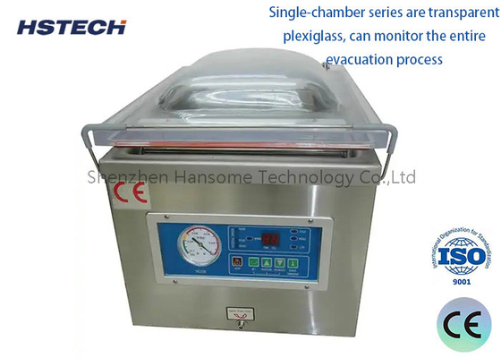 Harga yang bagus Sealer vakum industri/mesin pengemasan, tipe desktop, segel tunggal, 380*320*55mm on line