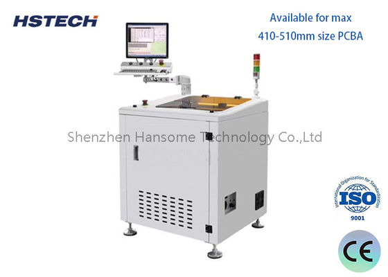 Harga yang bagus 60000RPM stainless steel body PCB Depaneling Router Machine dengan 50x50~410x460mm Working Size untuk PCBA Depaneling on line