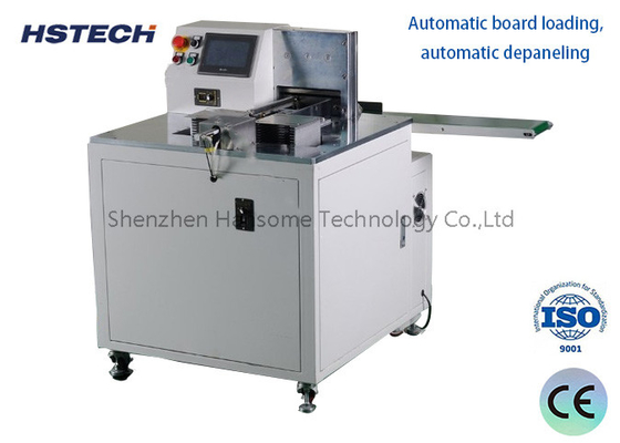 Harga yang bagus Mesin Depaneling PCB Guillotine Otomatis, Max 240mm Panjang, Servo Motor, 1800-4000pcs/H on line