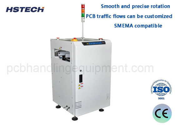 Harga yang bagus 3 Color Tower Light 90 180 Degree PCB Turn Conveyor Peralatan Penanganan PCB untuk Arah Aliran PCB on line