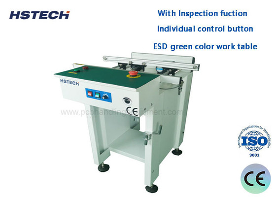 Harga yang bagus LED Button Control ESD Belt PCB Handling Conveyor Max 390mm Lebar PCB on line