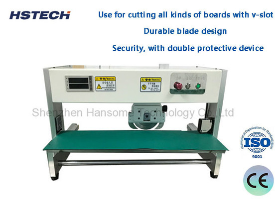 Harga yang bagus 400mm Panjang Mesin Pemotong Papan PCB Blade Bulat Bergerak Low Force Stress HS-300 on line